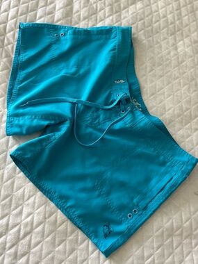 Salt Life Womens 12 Seashore Water Blue Board Shorts